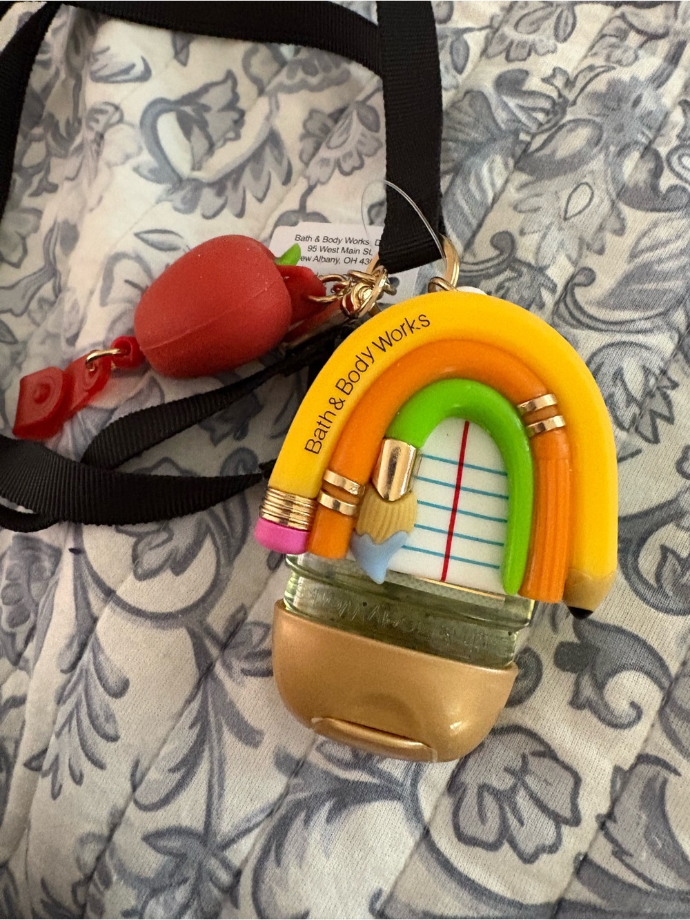 Teachers Bath & Body Works Yellow Green Orange Pencil Lanyard for School